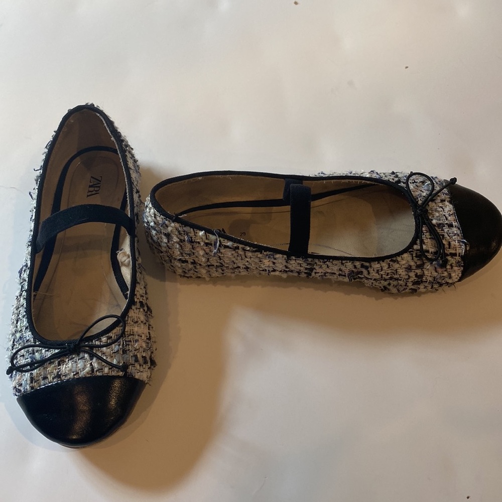 ZARA TWEED DESIGHNER INSPIRED BALLET SLIPPERS FOR KIDS - Picture 6 of 15